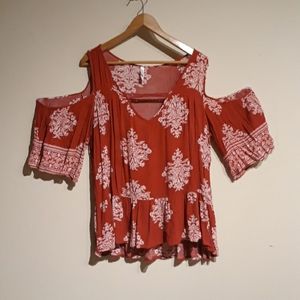 ❤ Xhilaration floral print top